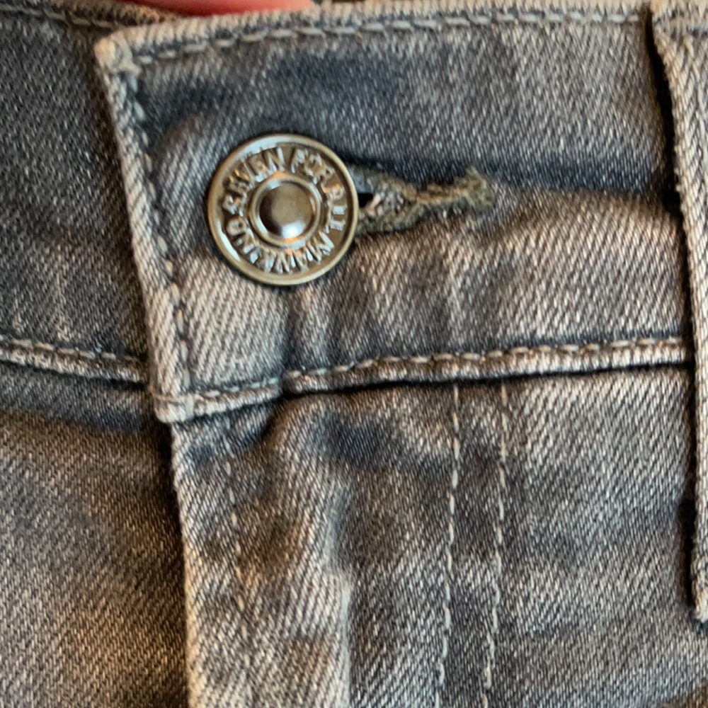 7 For All Mankind Jeans Slim Straight Leg Gray Size 30 NWT - Picture 7 of 17